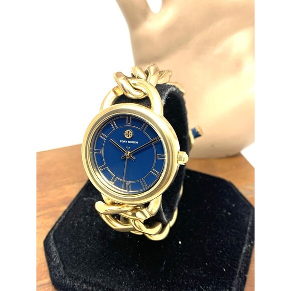 Tory Burch Women\'s Watch TBW7212 Ravello Quartz Blue Dial Gold Steel 32mm main image 13